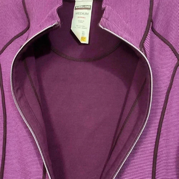 Kirkland signature reversible purple jacket top - Picture 8 of 13